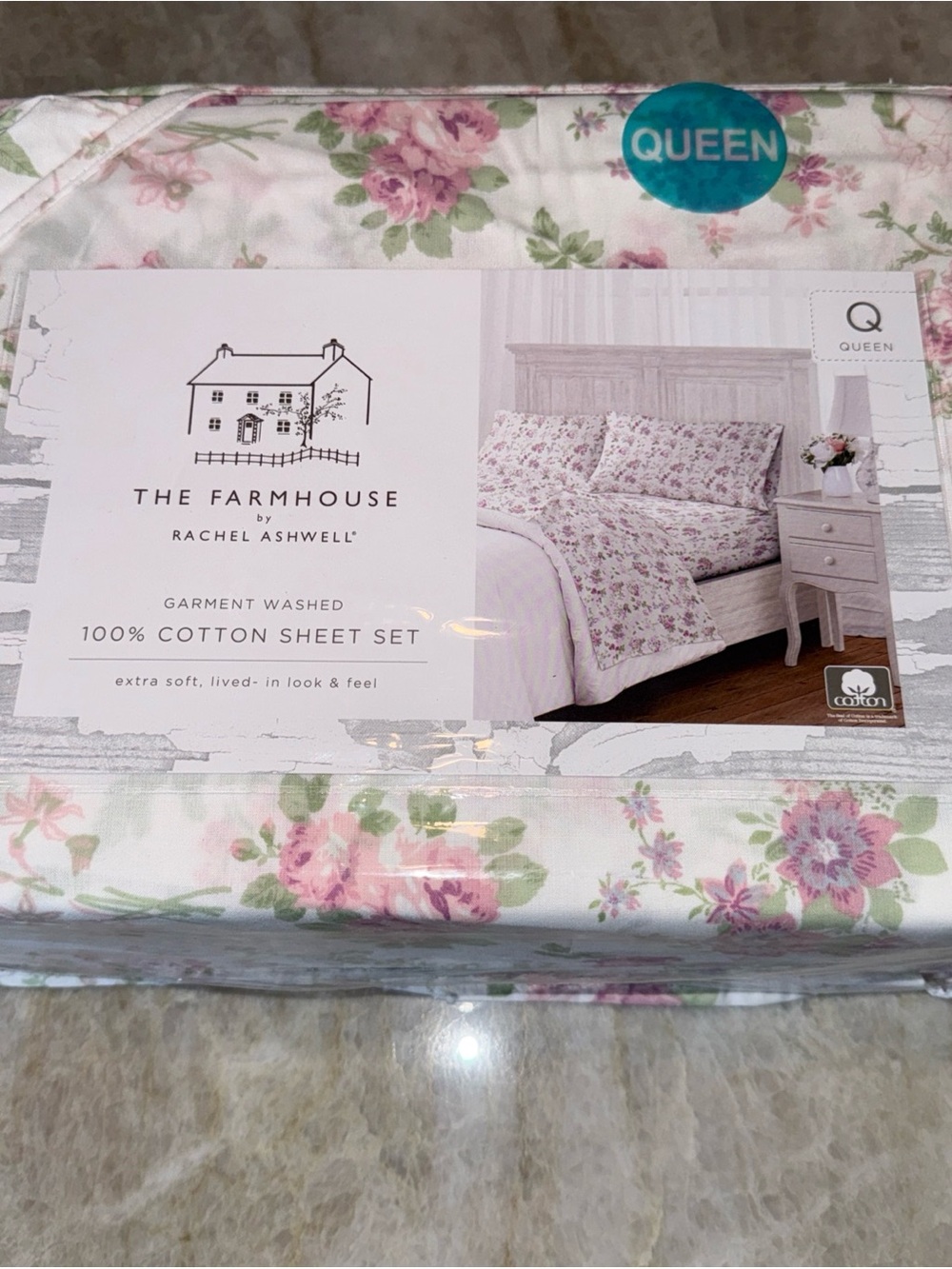 Rachel Ashwell Shabby Floral Queen Sheets